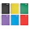 Better Office Products Spiral Notebook, Sm Fat Book, Plastic Cvrs, 5.5in. x 4in. College Rule, 200 Shts, Asst'd Colors, 6PK 25906 - alternate 1